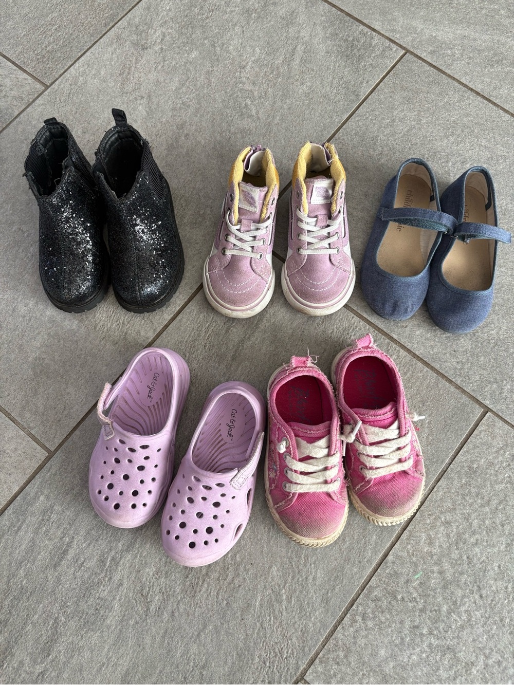 Toddler girl size 7 shoe bundle